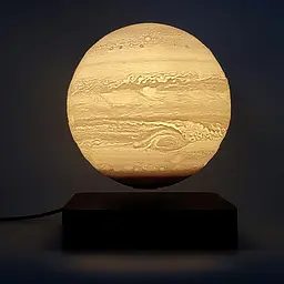 Магнітна левітаційна лампа HCNT Levitating Lamp Jupiter Light Wood Grain SIM10-GW5-J - мініатюра 4