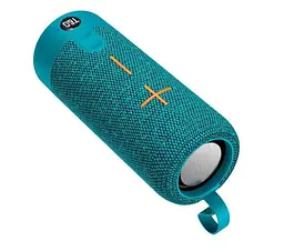 Портативна бездротова Bluetooth-колонка TG-619C з потужним звучанням LED-підсвіткою і ремінцем для перенесення Бірюзовий - мініатюра 2