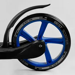 Самокат Best Scooter 92х48х104 см Чорно-синій 000231382 - мініатюра 4