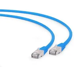 Патч-корд S/FTP Cablexpert cat.6a, литий, 50u штекер із засувкою, 1м, синій (PP6A-LSZHCU-B-1M)
