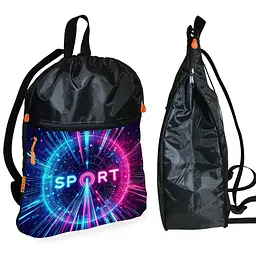 Рюкзак-мішок для взуття, спортивної форми Sport дитяча сумка для змінки з розширювачем (01427)