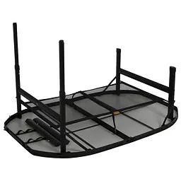 Складний стіл Bo-Camp Northgate Oval 120x80 cm Black/Grey (1404187), Сірий - мініатюра 3