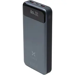 Батарея універсальна Vinga 30000 mAh 100W Display VA Grey (Li-Ion) (VPBB30100)