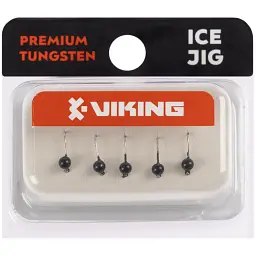 Мормишка вольфрамова Viking Fishing Round 0.19g 2.5mm Black (5шт) - мініатюра 2