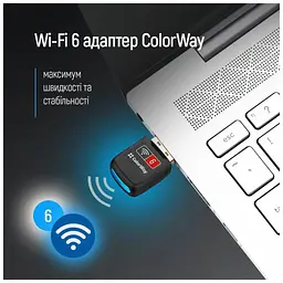 Мережева карта Wi-Fi ColorWay CW-AD-W1 - мініатюра 8