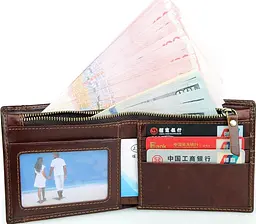 Чоловічий шкіряний гаманець Vintage 11х10 см acs0015341 - мініатюра 8