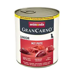 Корм вологий для цуценят Animonda GranCarno Junior Turkey з індичкою, 800 г