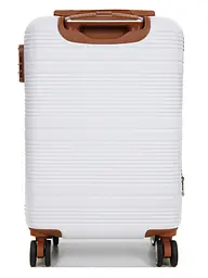 Валіза маленька S ABS-пластик Worldline Airtex 629 56×36×22см 38л Біла - мініатюра 4