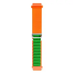 Ремінець для Xiaomi Amazfit Bip Bip Lite Bip U Bip 1S Bip 3 - оранжево-зелений Watchbands NormalCloth Wave ширина кріплення 20мм нейлоновий (W26-7WB30409530) - мініатюра 2