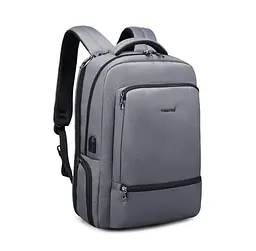 Рюкзак міський Tigernu T-B3585 з USB портом та відсіком для ноутбука 15,6" 26л Dark Gray (19387)