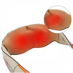 Роликовий 4D масажер для всього тіла з підігрівом 220V 12V Massager of Neck Kneading - мініатюра 6