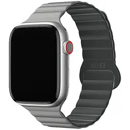 Ремінець Magnetic Silicone для Apple Watch 42(ser.1-3)/44/45/46/49 мм Grey Blueo teh0029338