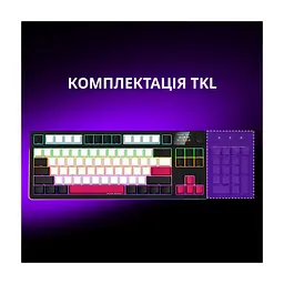 Клавіатура Lorgar KBP70TKLW Wireless TKL Mechanical Pro UA White (LRG-KBP70TKLW-WH-US) - мініатюра 10