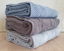 Набір турецьких махрових рушників Cestepe MicroCotton Premium 3 штуки 70x140 Nesha щільність 600 г/м2 - мініатюра 9