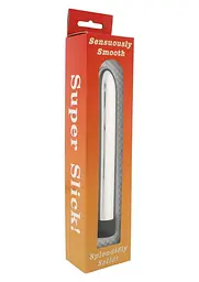Вібратор Seven Creations Super Slick пластиковий, 15,5 х2,5 см - мініатюра 2