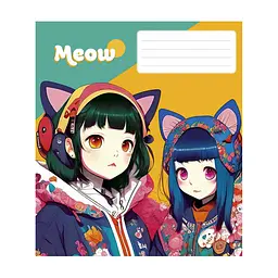 Зошит Школярик Kawaii 48 аркушів клітинка (048-3302K), в асортименті - мініатюра 2