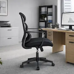 Крісло Mealux Easy Lite Black (HF-L14 F/B) - мініатюра 3
