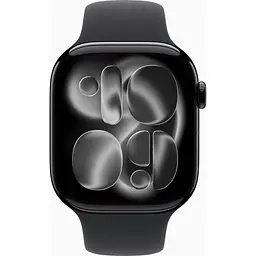 Смарт-годинник Apple Watch Series 11 GPS 46mm Jet Black Aluminium Case with Black Sport Band - S/M (MEUW4RK/A) - мініатюра 2