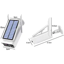 IP камера відеоспостереження RIAS X1 (iCSee APP) Wi-Fi 2MP вулична із сонячною панеллю White (3_02397) - мініатюра 6