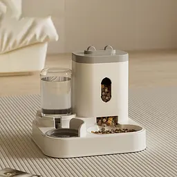 Автоматична годівниця для котів Pet Feeder 053 з поїлкою, Сірий - мініатюра 2