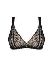 Мереживний бюстгальтер із трикутною чашкою Obsessive Estiqua bra XS/S - мініатюра 3