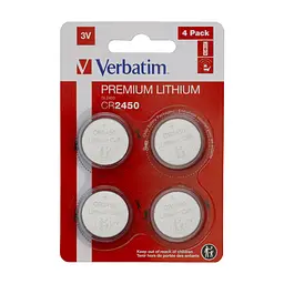 Батарейка Verbatim CR 2450 Lithium 3V x 4 (49535)