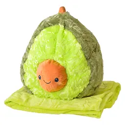 М'яка іграшка+плед A-Toys 40х30х40 см зелена - мініатюра 5