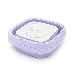 Пральна машина H576 MINI P, складана, 9л, 12В, 25Вт, 1.2кг, LED-індикатор, електронне управління, 29,5*29,5(14.5)мм, пластик, фіолетовий - мініатюра 3
