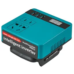 Акумуляторний інвертор напруги DC 18-21V to 220V 120W 300W - мініатюра 2