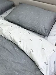 Комплект наволочок Ecotton 50х70 см із сатину 2 шт сірого кольору (25349)