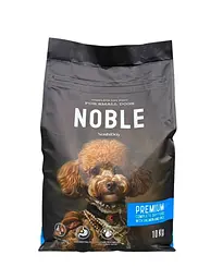 Сухий корм для дорослих собак малих порід Noble Dog Premium 10 кг з лососем і рисом