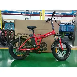 Електровелосипед Crosser Comp фетбайк 350W 12Ah червоний - мініатюра 2