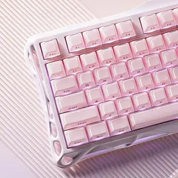 Клавіатура GravaStar Mercury K1 x Kailh Cherry Pink EN BT/WL/USB Sakura Pink (GSK1_P_PNK) - мініатюра 4