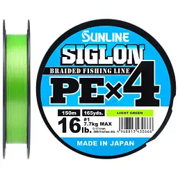 Шнур Sunline Siglon PE х4 300 м (салат.) 2.0/0.242 мм 35 lb/15.5 кг