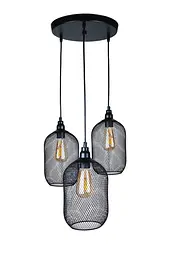 Люстри в стилі лофт Levistella 907018F-3 BK (300)