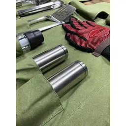 Скрутка органайзер Grill для барбекю інструментів зелена (88801) - мініатюра 3