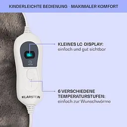 Електрична ковдра Klarstein Dr.Watson SuperSoft XL 180 x 130 (10033005) - мініатюра 6