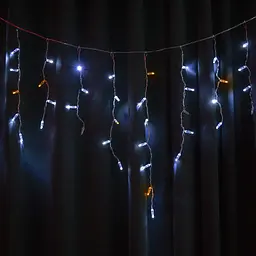 Гірлянда вулична Starlight бахрома біле/жовте світло Flash 75 LED 2x0.7 м (57267) - мініатюра 7
