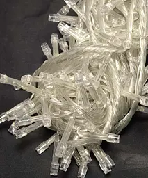 Світлодіодна гірлянда No Brand 260 LED класична 5 мм 15 м з прозорим дротом та білим світлом (1130-03) - мініатюра 2