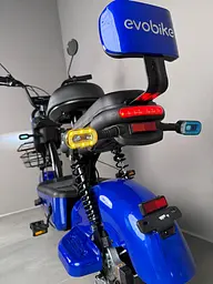 Електровелосипед EVOBIKE Nova S 500W 48V 12Ah з 2 сидіннями, корзиною та поворотниками, простий і надійний, для міста і села, синього кольору - мініатюра 12