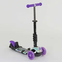 Самокат 5 в 1 Best Scooter 59х15х29 см Різнобарвний 000231495 - мініатюра 3