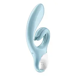 Вібратор-кролик Satisfyer Love Me 22 см блакитний - мініатюра 4