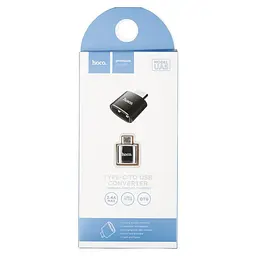 Adapter Hoco UA5 Type-C -> USB Black - мініатюра 4