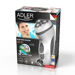 Бритва чоловіча три рухомі головки Adler AD 93 - мініатюра 6