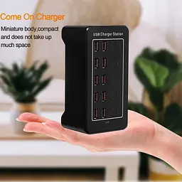 Зарядна станція ILEPO багатопортова на 10 USB портів + 10 Type-C 100 Вт / мережевий мультизарядний пристрій (19017) - мініатюра 4