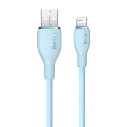 Кабель Baseus Pudding Series Fast Charging Cable USB to Lightning 2.4A 1.2m P10355700311-00 Blue - мініатюра 2