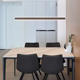 Лінійний чорний LED світильник з двостороннім світлом Line.F Довжина 100 см