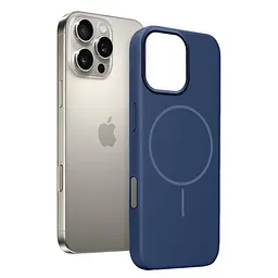 Чохол MAKE Apple iPhone 16 Pro Max Silicone Solo Navy Blue - мініатюра 5