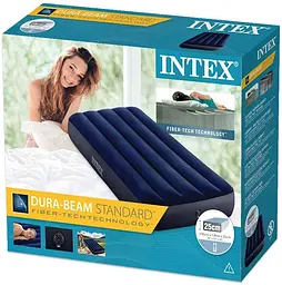 Одномісний надувний матрац Intex 76×191×25 см для сну і відпочинку до 136 кг - мініатюра 5