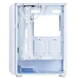 Корпус 1stPlayer H6-WH-4F7-W, White, без БП, Midi Tower, ATX / Micro ATX / Mini ITX, 1xUSB 3.0 / 2xUSB 2.0, макс. CPU - 165 мм / VGA - 320 мм, 4x120 мм ARGB, бічна панель із загартованого скла - мініатюра 4